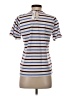 J.Crew 100% Cotton Stripes Tan Short Sleeve Turtleneck Size XS - photo 2