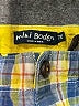 Mini Boden 100% Cotton Plaid Green Cargo Shorts Size 7 - photo 3