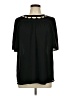 Ann Taylor 100% Polyester Black Short Sleeve Blouse Size L - photo 1