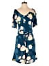 Lularoe Floral Blue Romper Size S - photo 1