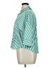 Modern Works Stripes Green 3/4 Sleeve Blouse Size XL (estimated) - photo 5