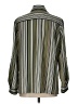 Elementz Stripes Green Long Sleeve Blouse Size L - photo 2