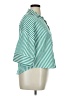 Modern Works Stripes Green 3/4 Sleeve Blouse Size XL (estimated) - photo 4