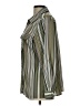 Elementz Stripes Green Long Sleeve Blouse Size L - photo 5