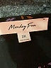 Monday Fun 100% Polyester Black Short Sleeve Blouse Size 2X - photo 7