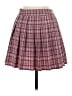 Shein Plaid Pink Casual Skirt Size XS - photo 2