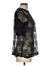 Nanette Lepore Black 3/4 Sleeve Top Size 10 - photo 4