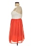 eunishop 100% Polyester Color Block Orange Cocktail Dress Size L - photo 5