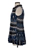En Creme 100% Rayon Print Blue Casual Dress Size S - photo 5