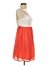 eunishop 100% Polyester Color Block Orange Cocktail Dress Size L - photo 4