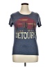 Zoe+Liv Blue Short Sleeve T-Shirt Size XL - photo 1