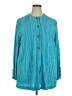 Ruth Norman Teal Long Sleeve Blouse Size 3X - photo 1