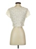 Express Ivory Short Sleeve Top Size S - photo 2
