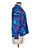 Allison Daley 100% Polyester Floral Blue Long Sleeve Blouse Size 6 Petite - photo 4