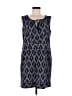 Toad & Co 100% Cotton Chevron-herringbone Blue Casual Dress Size M - photo 1