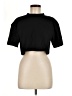 Romwe 100% Polyester Black Short Sleeve Turtleneck Size M - photo 1