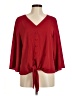 VIISHOW Red 3/4 Sleeve Blouse Size M - photo 1