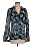 Tory Burch Blue Long Sleeve Blouse Size 8 - photo 1