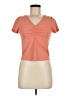 Hippie Rose Orange Short Sleeve Top Size M - photo 1