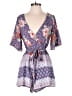 Blue Rain Paisley Purple Romper Size S - photo 1