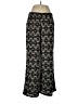 Chloe Oliver 100% Polyester Print Black Casual Pants Size L - photo 1