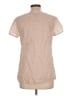 Eddie Bauer 100% Cotton Tan Short Sleeve Blouse Size L (tall) - photo 2