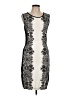 Venus Graphic Ivory Cocktail Dress Size L - photo 1