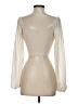 Shein Ivory Long Sleeve Blouse Size 4 - photo 2