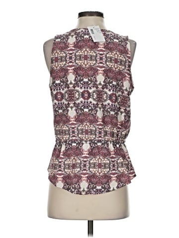 Intermix Sleeveless Silk Top (view 2)