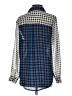TOBI 100% Polyester Color Block Blue Long Sleeve Blouse Size XS - photo 2