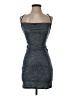 Shein 100% Polyester Metallic Gray Cocktail Dress Size S - photo 1