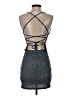 Shein 100% Polyester Metallic Gray Cocktail Dress Size S - photo 2