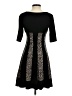 Connected Apparel Black Casual Dress Size 4 (petite) - photo 2