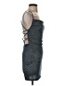 Shein 100% Polyester Metallic Gray Cocktail Dress Size S - photo 4