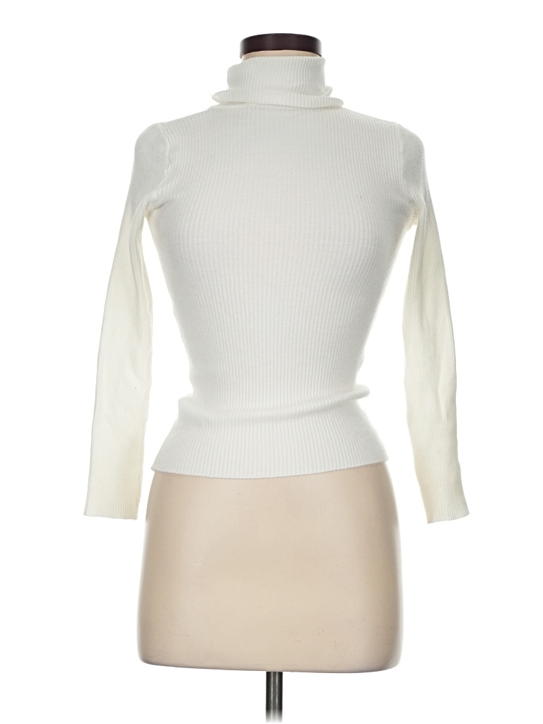Pre-owned Shein Turtleneck Sweater In Ivory