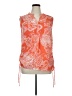 Roz & Ali Orange Sleeveless Blouse Size XL - photo 1