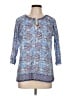 Eddie Bauer 100% Cotton Blue 3/4 Sleeve Blouse Size L - photo 1
