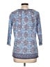 Eddie Bauer 100% Cotton Blue 3/4 Sleeve Blouse Size L - photo 2