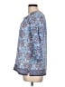 Eddie Bauer 100% Cotton Blue 3/4 Sleeve Blouse Size L - photo 5