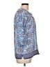 Eddie Bauer 100% Cotton Blue 3/4 Sleeve Blouse Size L - photo 4