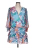 Amanda Uprichard 100% Polyester Tropical Blue Cocktail Dress Size L - photo 1