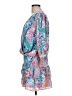 Amanda Uprichard 100% Polyester Tropical Blue Cocktail Dress Size L - photo 5