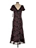 JS Collections 100% Polyester Paisley Burgundy Cocktail Dress Size 2 - photo 2
