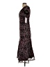 JS Collections 100% Polyester Paisley Burgundy Cocktail Dress Size 2 - photo 5