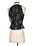 Veronica Beard 100% Polyester Blue Black Sleeveless Blouse Size 2 - photo 2