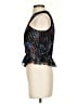 Veronica Beard 100% Polyester Blue Black Sleeveless Blouse Size 2 - photo 5