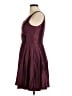 CeCe Solid Burgundy Cocktail Dress Size 8 - photo 5