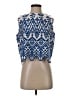 Assorted Brands 100% Polyester Blue Sleeveless Blouse Size 4 - photo 1