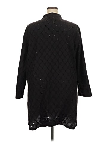 Silhouettes 3/4 Sleeve Button-Down Shirt (view 2)