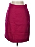 Pure Collection 100% Wool Solid Burgundy Wool Skirt Size 2 - photo 1